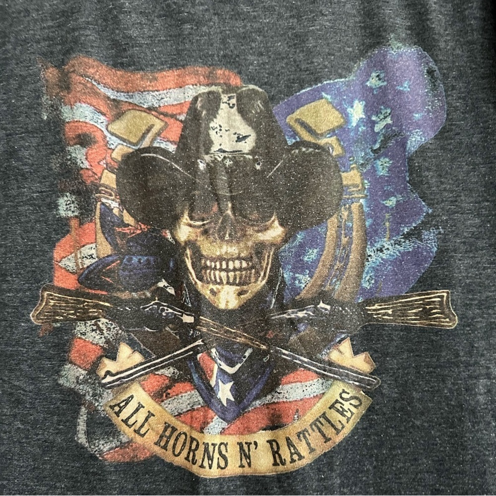 RARE Spell & The Gypsy Vintage Early All Horns And Rattles Tee - Picture 6 of 9